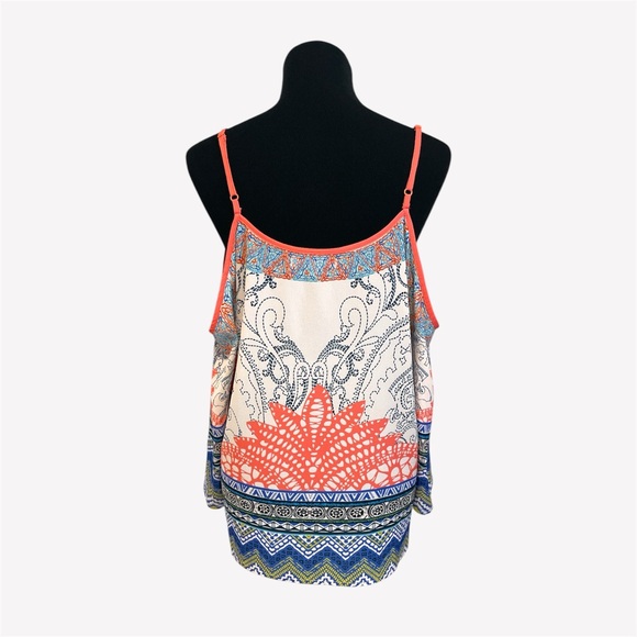 Boho Pink and White Top with Relaxed Fit - Picture 2 of 2